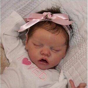 ❤️ 18 inch Baby Girl Full Silicone with Soft Body Doll Sleeping